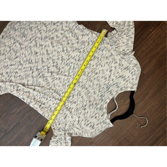 LOFT Grey Sweatshirt Low Back Long Sleeves Light Stretchy Comfy SOFT! SZ XL - Picture 8 of 9